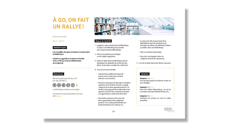 Guide d'activité : À GO, on fait le rallye !