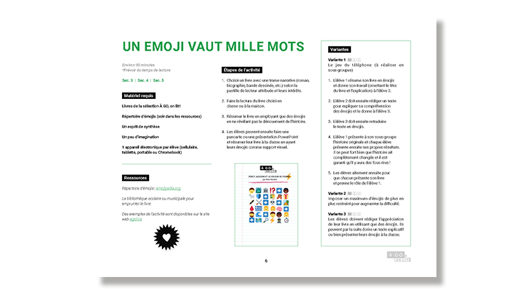 Guide d'activité : Un emoji vaut mille mots