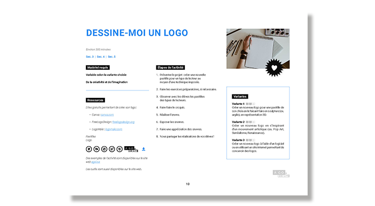 Guide d'activité : Dessine-moi un logo