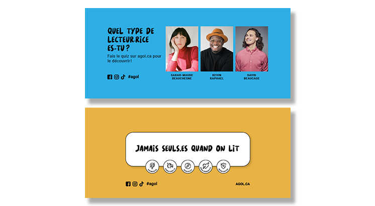 Bandeaux pour les réseaux sociaux À GO, on lit! an 5